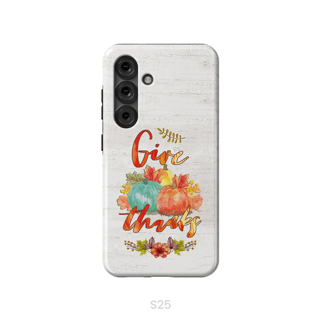 Pumpkin, Thanksgiving, Give thanks phone case